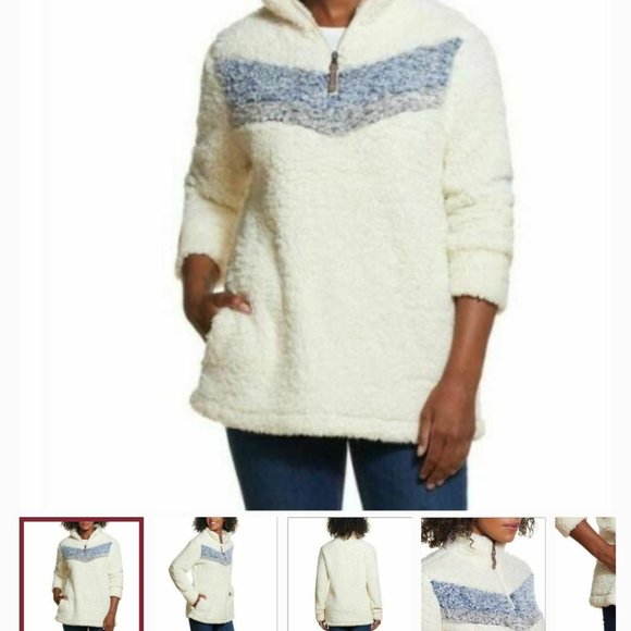 Weatherproof Tops - Weatherproof Ladies 1/4 Zip Pullover Sweate